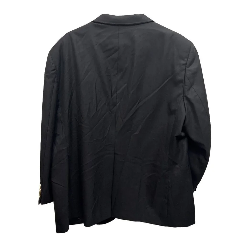 Christian Dior Le Connaisseur Blazer Jacket Men 46S Black Wool Suit Coat Lined